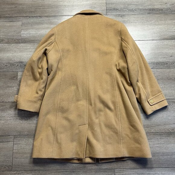 L.L Bean Women's 18 PET Classic Lambswool Knee Length Polo Coat Thinsulate - Picture 2 of 5